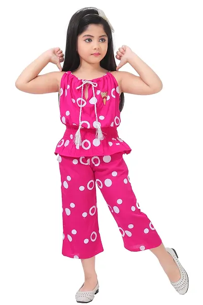 LINK KWALITY Girls Party(Festive) Girls Look New & Latest Fashion Top with PANT Dress Set