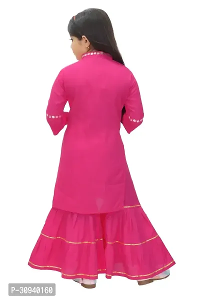 Girls Festive  Party Kurta and Palazzo Set-thumb2