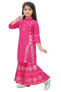 Girls Festive  Party Kurta and Palazzo Set-thumb2