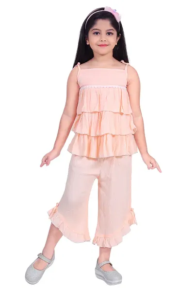 Baby Girls Rayon Kurta and Pajama Set