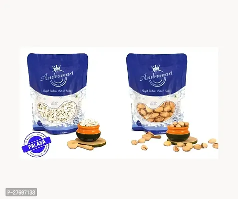Combo Pack Of 200 Gms Premium Split Cashews With Pistachios