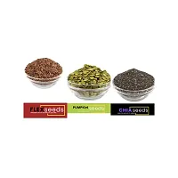 Andramart Raw Flax, Pumpkin And Chia  Mixed Combo Seeds 300 Gm-thumb1