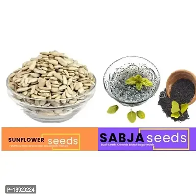 Andramart Raw Sunflower And Basil  Mixed Combo Seeds 1000 Gm-thumb2