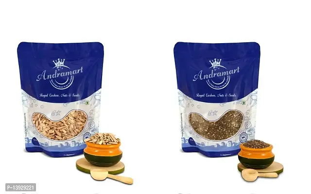 Andramart Raw Sunflower And Chia  Mixed Combo Seeds 1000 Gm