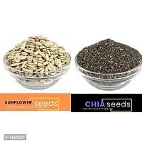 Andramart Raw Sunflower And Chia  Mixed Combo Seeds 500 Gm-thumb1