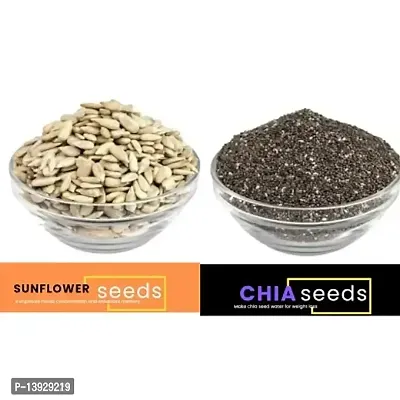 Andramart Raw Sunflower And Chia  Mixed Combo Seeds 500 Gm-thumb2