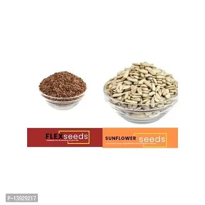 Andramart Raw Flax And Sunflower  Mixed Combo Seeds 500 Gm-thumb3