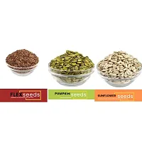 Andramart Raw Pumpkin, Sunflower And Flax  Mixed Combo Seeds 300 Gm-thumb1