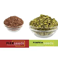 Andramart Raw Flax And Pumpkin Mixed Combo Seeds 1000 Gm-thumb1