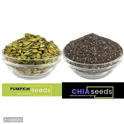 Andramart Raw Pumpkin And Chia  Mixed Combo Seeds 500 Gm-thumb3