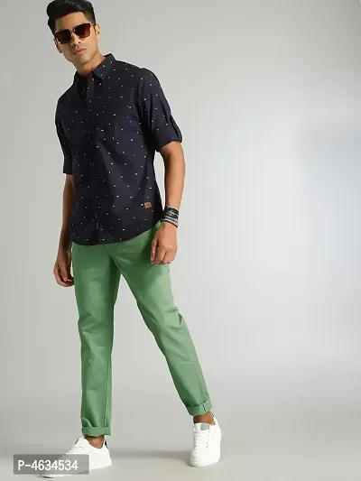 Green Cotton High Rise For Men-thumb4