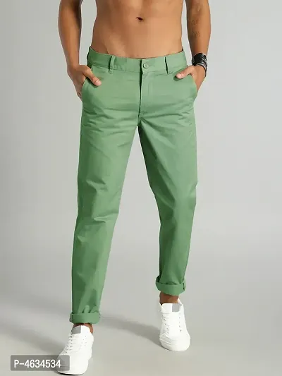 Green Cotton High Rise For Men-thumb0