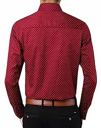 Stylish Fancy Cotton Dotted Casual Shirts For Men-thumb1