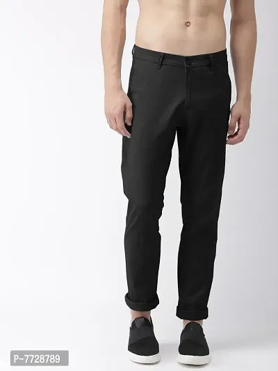 Stylish Fancy Black Trouser For Men-thumb0