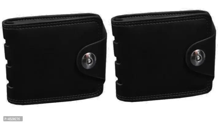 fashlook combo of 2 black fashlook megnet wallet for men