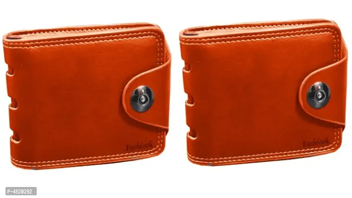 fashlook combo of 2 tan fashlook megnet wallet for men-thumb0
