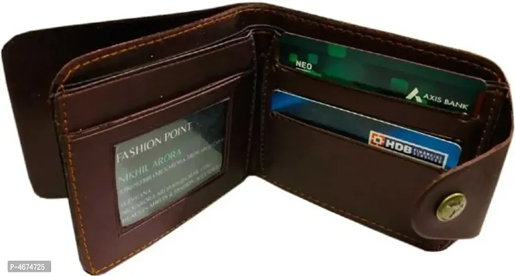Trendy PU Bi Fold Wallet-thumb2