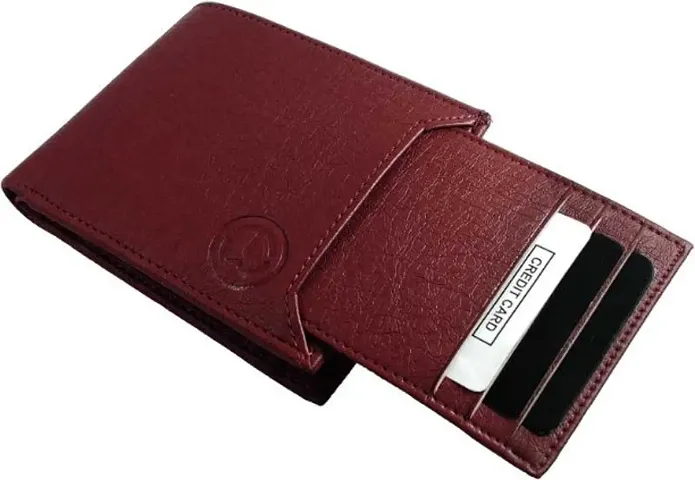 Men's Leatherette Short Length Two Fold Wallet