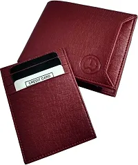 Trendy PU Brown Chip Wallet For Men-thumb1