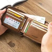 Trendy PU zipper Wallet for Men-thumb1