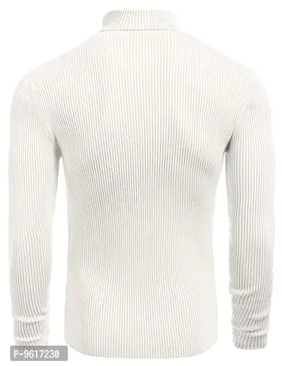 Elegant Wool Black High Neck Sweatshirt For Men-thumb2