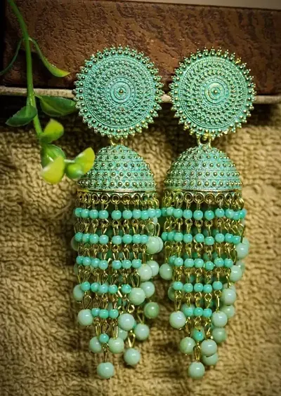 Latest Fancy Pearl Jhumka Earrings for Women and Girls