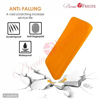 Brain Freezer Silicon Soft Cover Case Compatible with Redmi Power Bank 10000 mAh (Orange) [Device Not Included]-thumb5