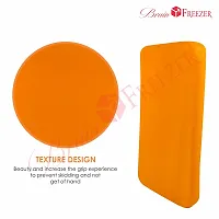 Brain Freezer Silicon Soft Cover Case Compatible with Redmi Power Bank 10000 mAh (Orange) [Device Not Included]-thumb1