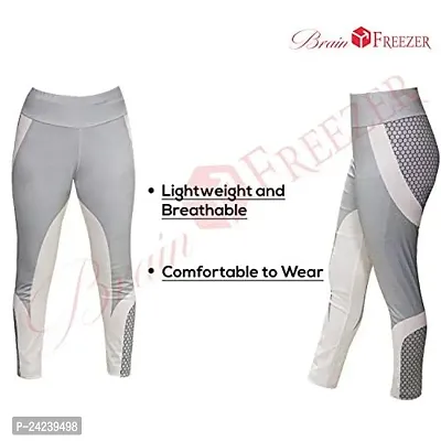 Brain Freezer Women's Stretch Fit Polyester Leggings (JULY20_FBA_WORKOUTPRINTEDLEGGINGS_L_WHT_White_L)-thumb5