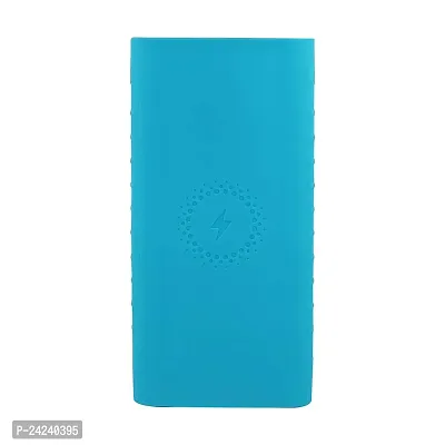 Brain Freezer Silicon Soft Case Compatible with Mi Power Bank 3i 10000 mAh/Mi Wireless Power Bank 10000 mAh (Blue)-thumb0