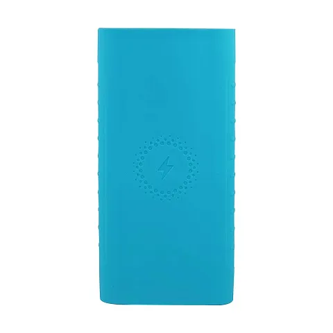 Brain Freezer Silicon Soft Case Compatible with Mi Power Bank 3i 10000 mAh/Mi Wireless Power Bank 10000 mAh (Blue)