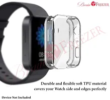 Brain Freezer TPU Soft Full Screen Guard Protector All-Around Protective Case Clear Cover Bumper Accessories Compatible with Mi Watch 2019 18mm Clear (Watch Not Included)-thumb4