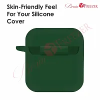 Brain Freezer TPU Shock Proof Protection Sleeve Skin Carrying Bag Box Cover Compatible with Boat 141/148 Airdopes It is Not Compatible with Any Other Device Dark Green (Airdopes Not Included)-thumb4