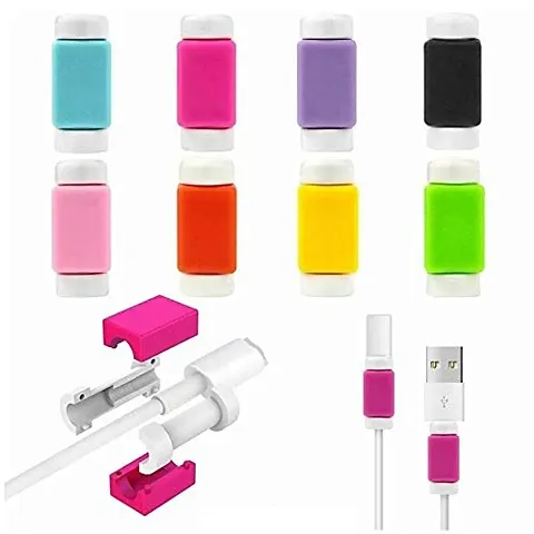 Brain Freezer Data Cable Protector Cover Compatible with iPhone i-Pad USB Charger Cable Cord
