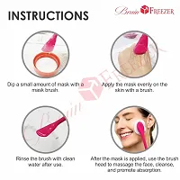 Brain Freezer Silicone Facial Face Scrubber Multipurpose, 2 in 1 for Removing Blackhead Brush (Pack Of 2) Brush Multi-colour-thumb3