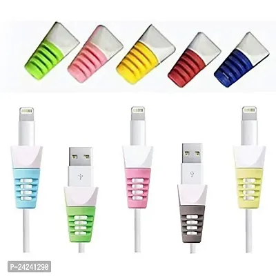 Brain Freezer Universal Data Cable Protector Compatible for iPod/iPhone/Samsung/Android USB/Cables (Multicolour, Set of 32)