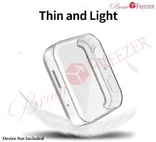 Brain Freezer TPU Soft Full Screen Guard Protector All-Around Protective Case Clear Cover Bumper Accessories Compatible with Mi Watch 2019 18mm Clear (Watch Not Included)-thumb1