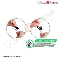 Brain Freezer 2pair (4pc) Soft Silicone Cover Compatible with earpods Earbuds earplugs (Not Compatible with Any Other Model) (Device Not Included) Black-thumb2