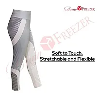 Brain Freezer Women's Stretch Fit Polyester Leggings (JULY20_FBA_WORKOUTPRINTEDLEGGINGS_L_WHT_White_L)-thumb1