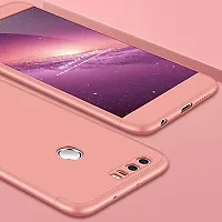 Brain Freezer 3 in 1 Full Front and Back Protection Luxury Ultra Slim Phone Case Cover Compatible with Huawei Honor 8 lite Rose Golden-thumb2