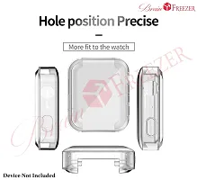 Brain Freezer TPU Soft Full Screen Guard Protector All-Around Protective Case Clear Cover Bumper Accessories Compatible with Mi Watch 2019 18mm Clear (Watch Not Included)-thumb2