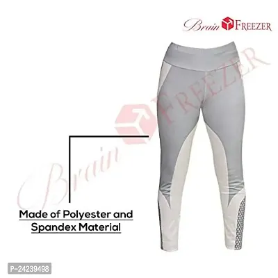 Brain Freezer Women's Stretch Fit Polyester Leggings (JULY20_FBA_WORKOUTPRINTEDLEGGINGS_L_WHT_White_L)-thumb4