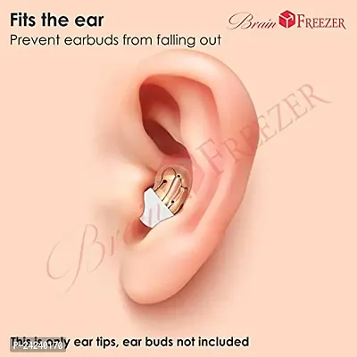 Brain Freezer Pack of 10 (Pcs) Silicone Ear Tips, Non-Slip Sound Leakproof Earbuds Accessories Case Compatible with Samsung Galaxy Buds Live White-thumb5