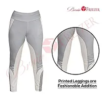 Brain Freezer Women's Stretch Fit Polyester Leggings (JULY20_FBA_WORKOUTPRINTEDLEGGINGS_L_WHT_White_L)-thumb2