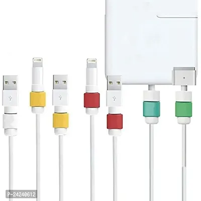 Brain Freezer Data Cable Protector Cover for USB Charger Cable Cord (Multicolour) - Pack of 30