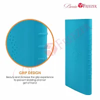Brain Freezer Silicon Soft Case Compatible with Mi Power Bank 3i 10000 mAh/Mi Wireless Power Bank 10000 mAh (Blue)-thumb1