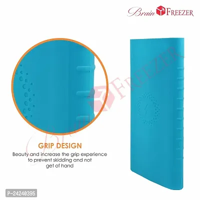 Brain Freezer Silicon Soft Case Compatible with Mi Power Bank 3i 10000 mAh/Mi Wireless Power Bank 10000 mAh (Blue)-thumb2