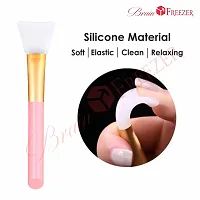 Brain Freezer Soft Facial Applicator Hairless Silicone Mud Mask Brush Pink-thumb4