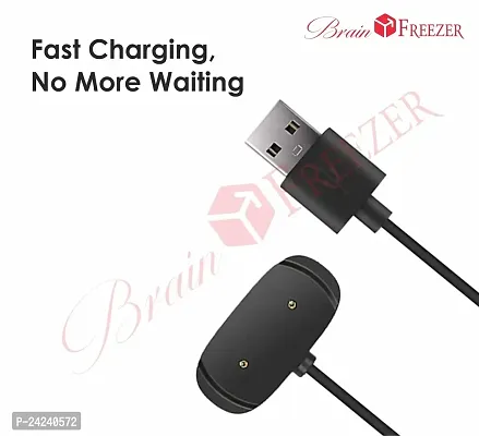 Brain Freezer Magnetic Charger Compatible with Amazfit Bip U Pro/Bip U/ GTR2/ GTR2e/ GTS2/ GTS2e/ GTS2 Mini/Pop/Pop Pro Portable Charger with USB Charge Cable Black-thumb4