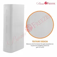 Brain Freezer Silicone Soft Cover Case Compatible with Mi Boost Pro Power Bank (White, 30000 mAh) (Device Not Included)-thumb1